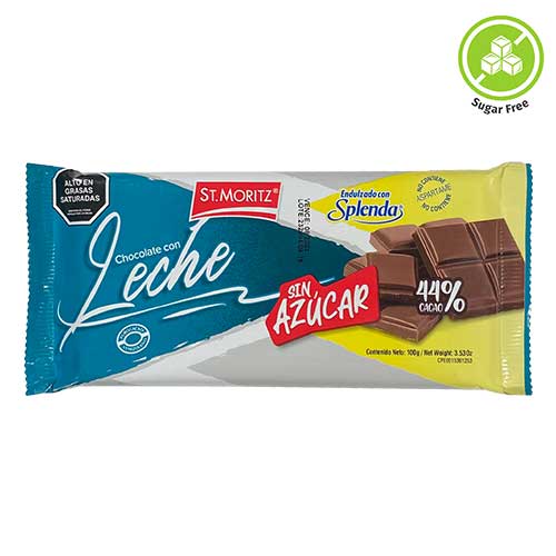 CHOCOLATE C/LECHE S/A C/ST 44% CACAO 100