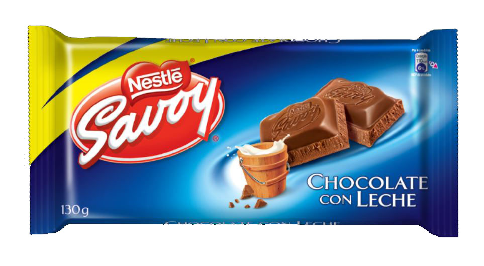 CHOCOLATE CON LECHE 130g SAVOY