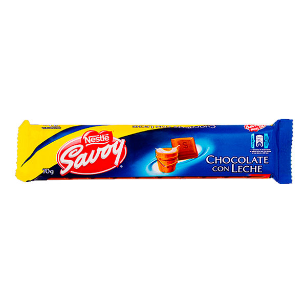 CHOCOLATE CON LECHE 70g SAVOY