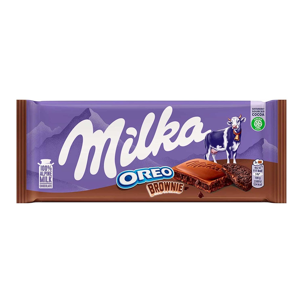 CHOCOLATE MILKA OREO BROWNIE 100g