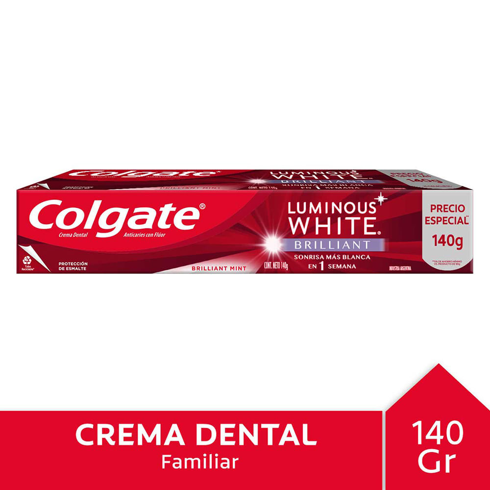 COLGATE LUMINOUS WHITE 140g