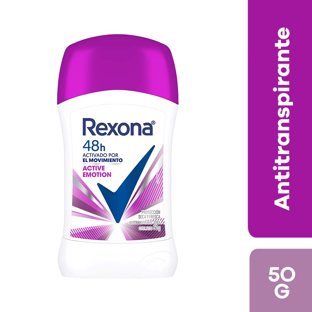 DESODORANTE REXONA BARRA ACTIVE EMOT 50g