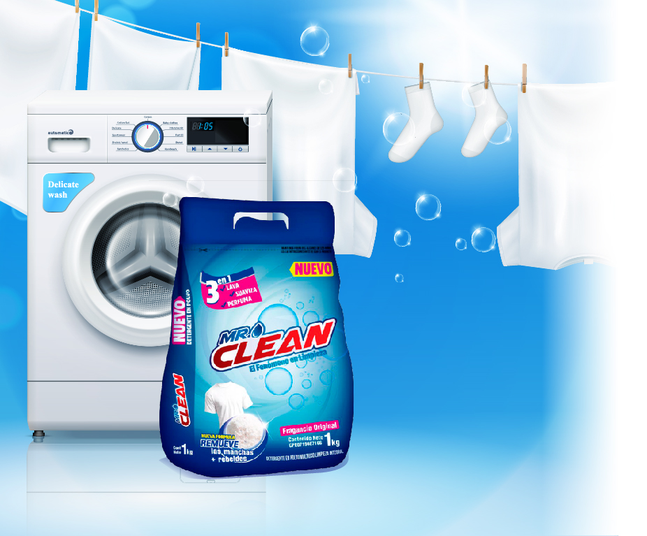 DETERGENTE EN POLVO MR CLEAN  1KG