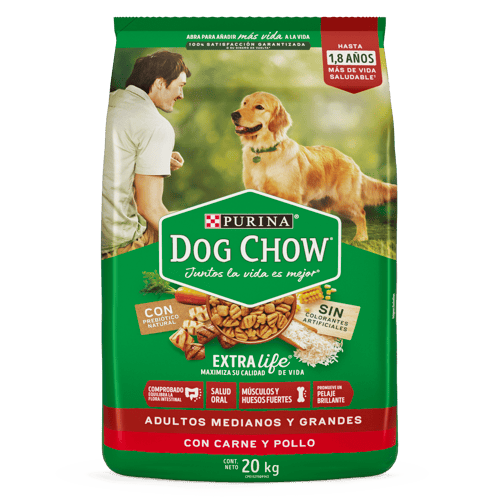 DOG CHOW ADULTOS MED Y GDE 20Kg