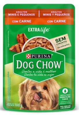 DOG CHOW SACHET A MIN Y PEQ CARNE 100g