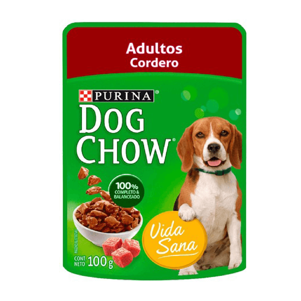 DOG CHOW SACHET ADULTO CORDERO 100g