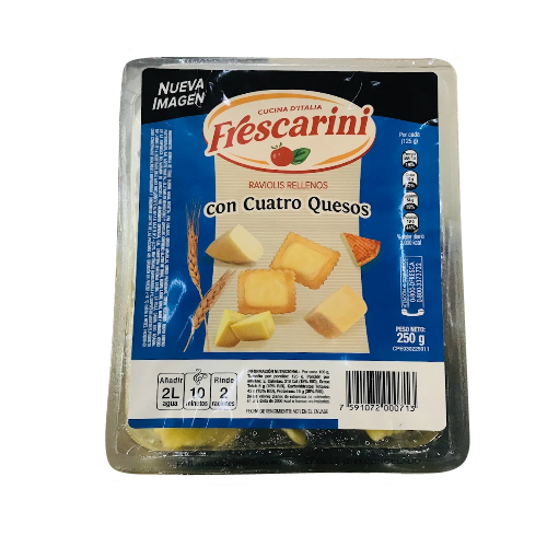 FRESCARINI RAVIOLIS CON 4 QUESOS 250g