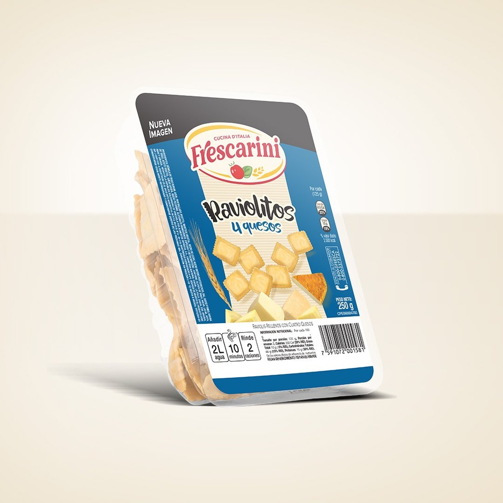 FRESCARINI RAVIOLITOS 4 QUESOS 250g