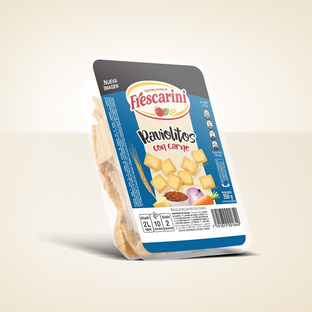 FRESCARINI RAVIOLITOS CON CARNE 250g