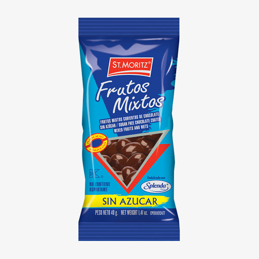 FRUTOS MIXTOS CHOCOLATE S/AZUCAR 40g