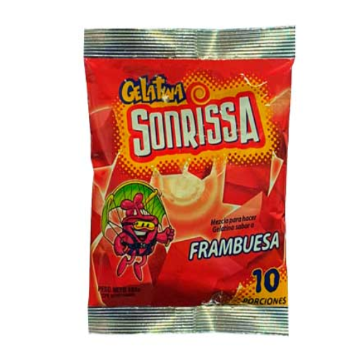 GELATINA SONRISSA 132g FRAMBUESA