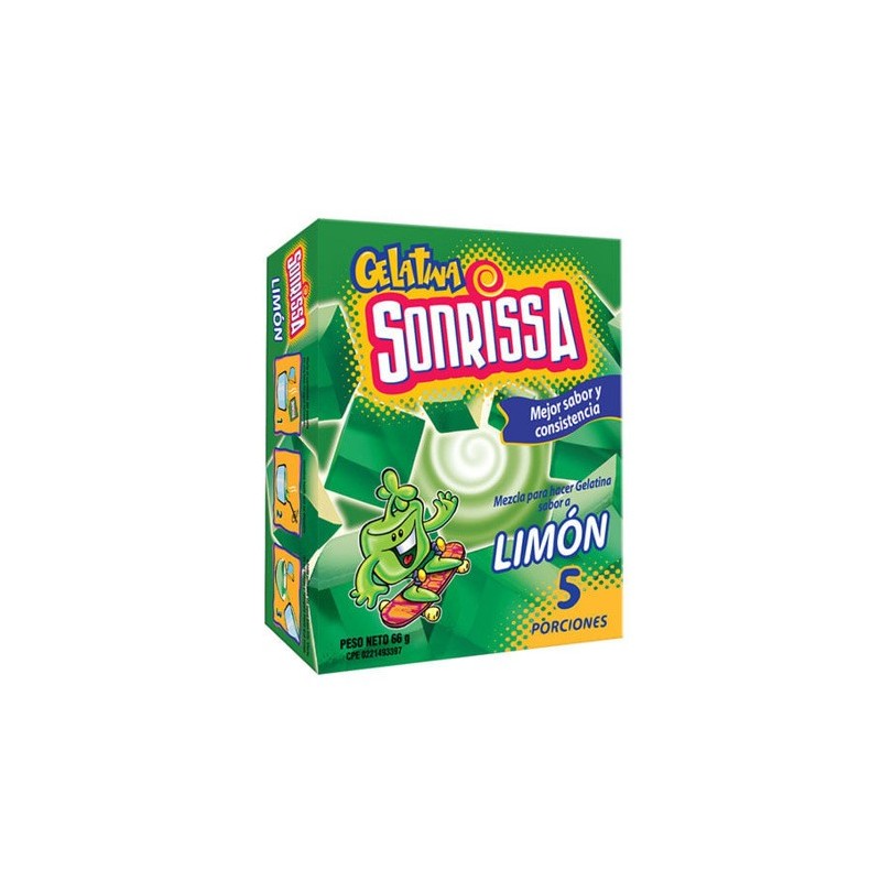 GELATINA SONRISSA 66g LIMON