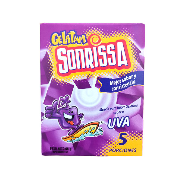 GELATINA SONRISSA 66g UVA