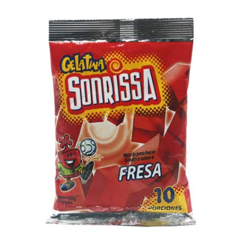 GELATINA SONRISSA FRESA 132g