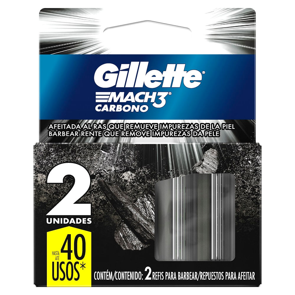 GILLETTE MACH3 CARBONO 2 REPUESTOS