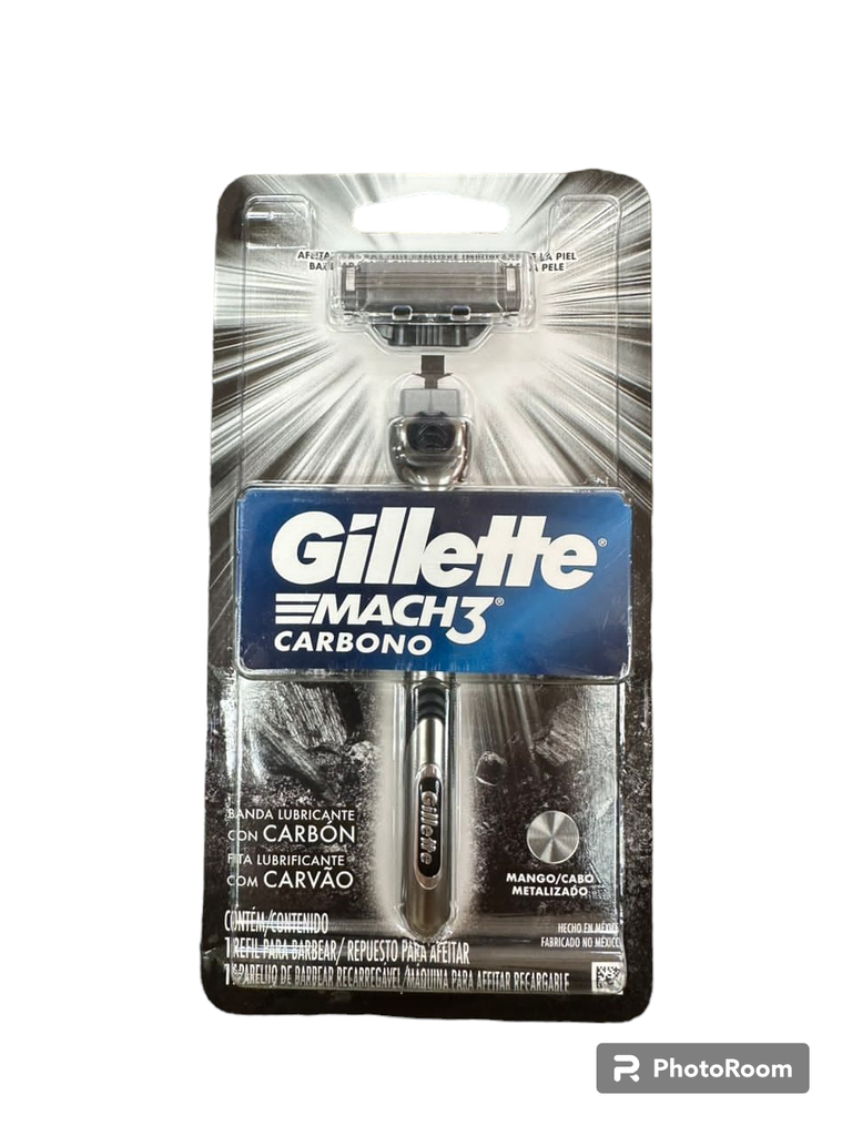 GILLETTE MACH3 CARBONO SISTEMA