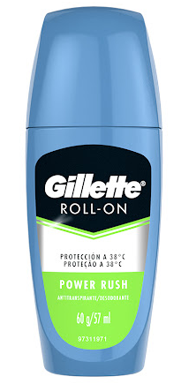 GILLETTE ROLL-ON POWER RUSH 60g/57ml