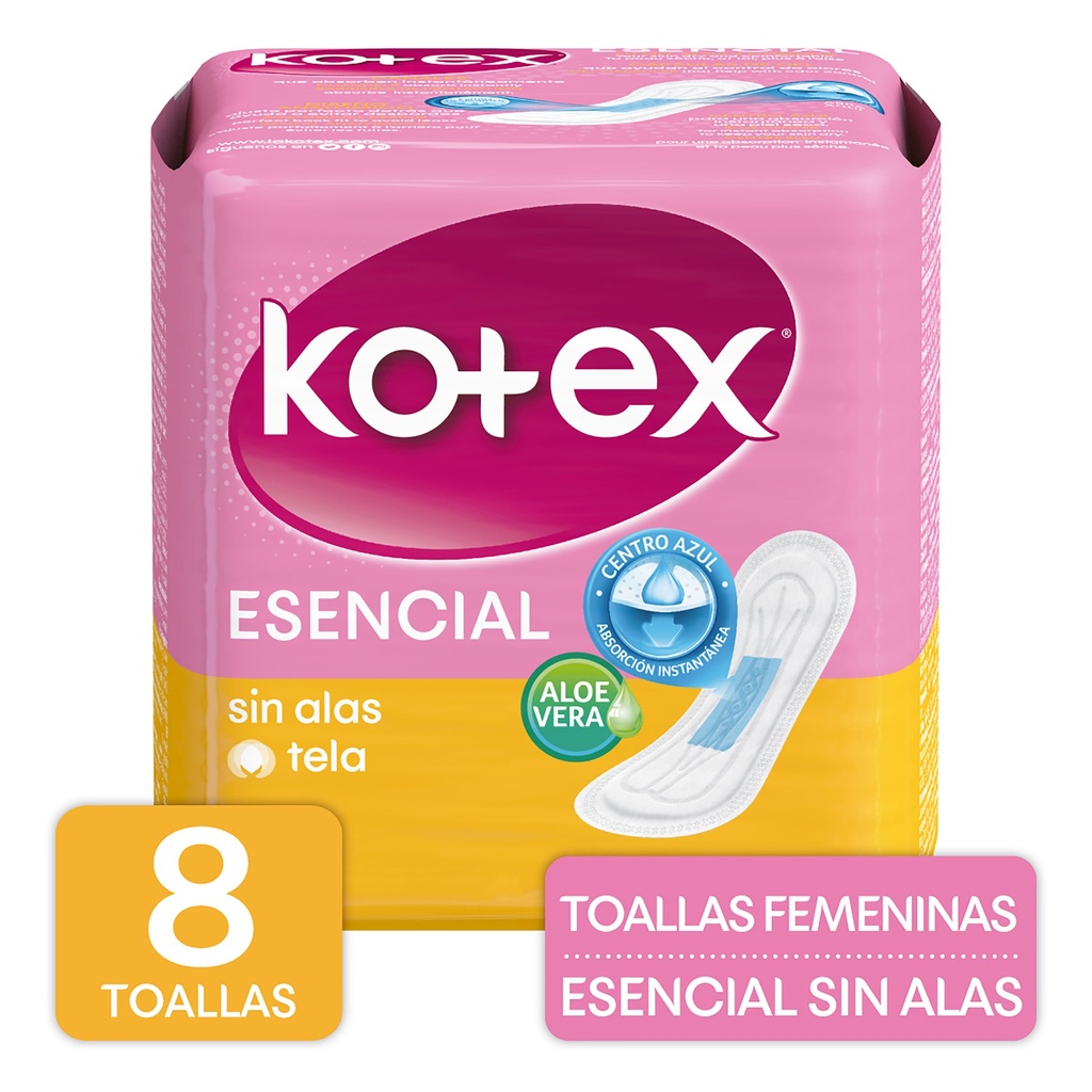 KOTEX ESENCIAL S/ALAS 10und