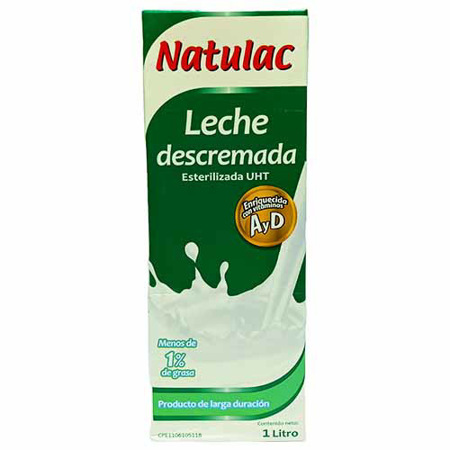 LECHE DESCREMADA 1L NATULAC