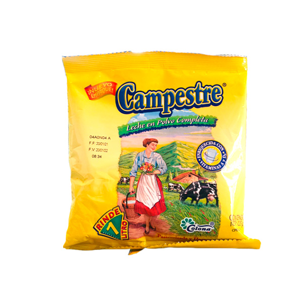 LECHE EN POLVO CAMPESTRE COMPLETA 125g