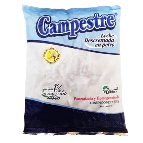 LECHE EN POLVO CAMPESTRE DESCREMADA 900g