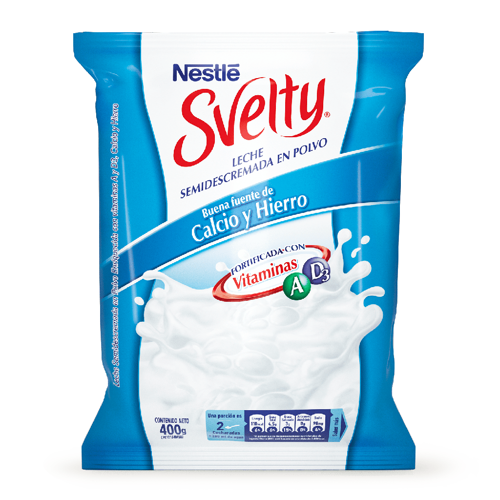 LECHE SEMIDESCREMADA SVELTY 400g