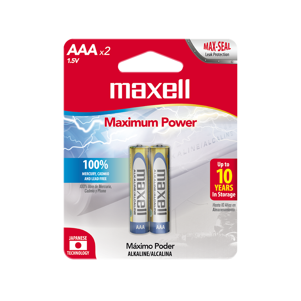 MAXELL BATERIA ALCALINA AAA x 2