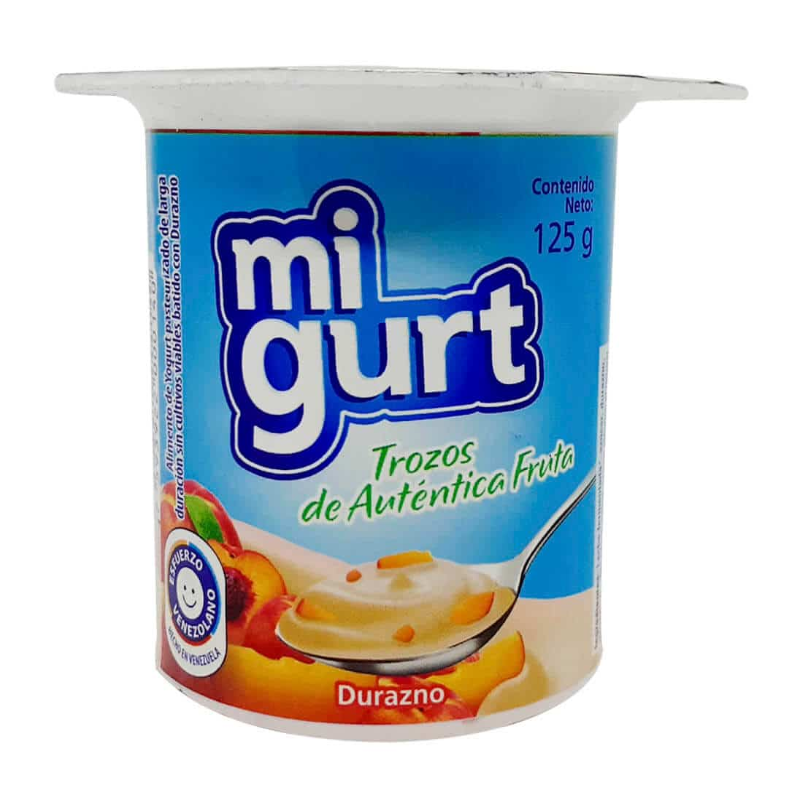 MIGURT YOGURT TROZOS DURAZNO 125g