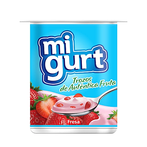 MIGURT YOGURT TROZOS FRESA125g