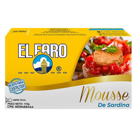 MOUSSE DE SARDINA 110G EL FARO