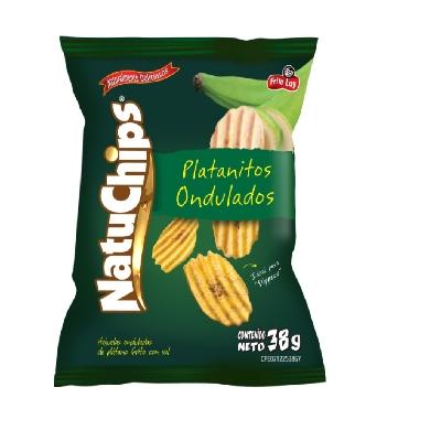 NATUCHIPS PLATANITOS ONDULADOS 38G