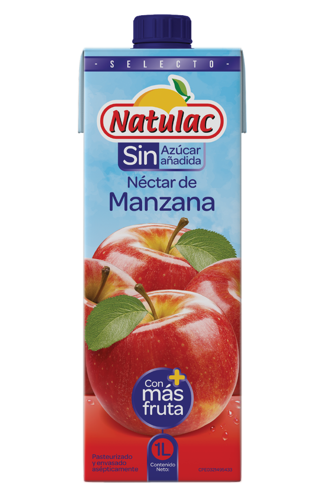 NECTAR DE MANZANA SIN AZUCAR NATULAC 1L