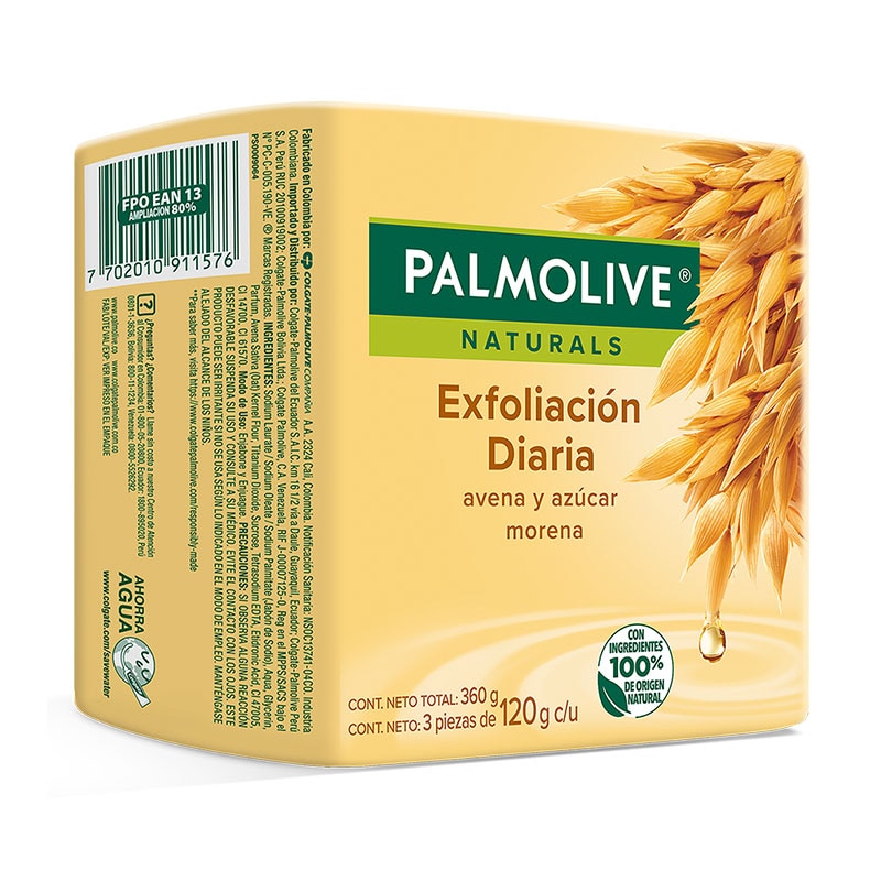 PALMOLIVE JABON 3x110g EXFOLIACION DIARI