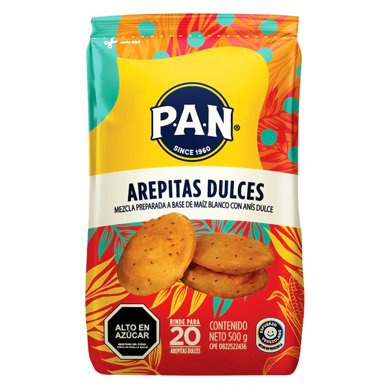 PAN AREPITAS DULCES 500g