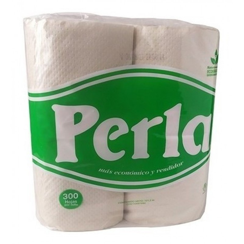 PAPEL HIGIENICO PERLA 4R 300H