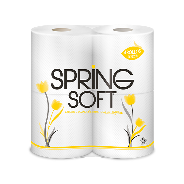 PAPEL HIGIENICO SPRING SOFT 4R 500H