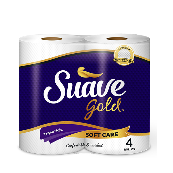 PAPEL HIGIENICO SUAVE GOLD 4R 270H