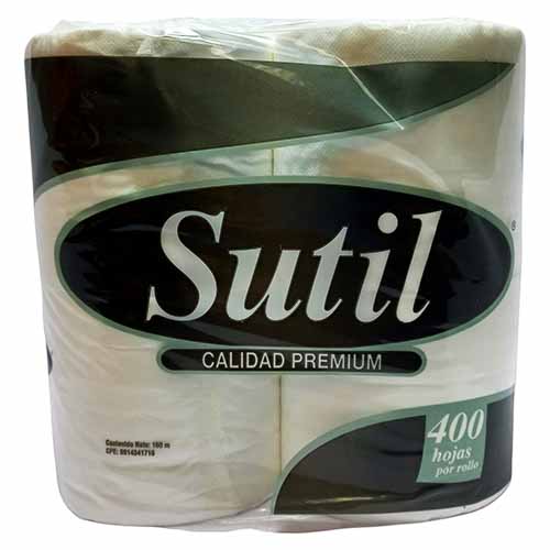 PAPEL HIGIENICO SUTIL 4R 400H