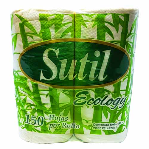 PAPEL HIGIENICO SUTIL ECOLOGICO 4R 150H