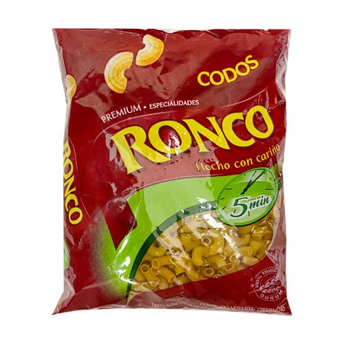 PASTA CODOS RONCO 500g