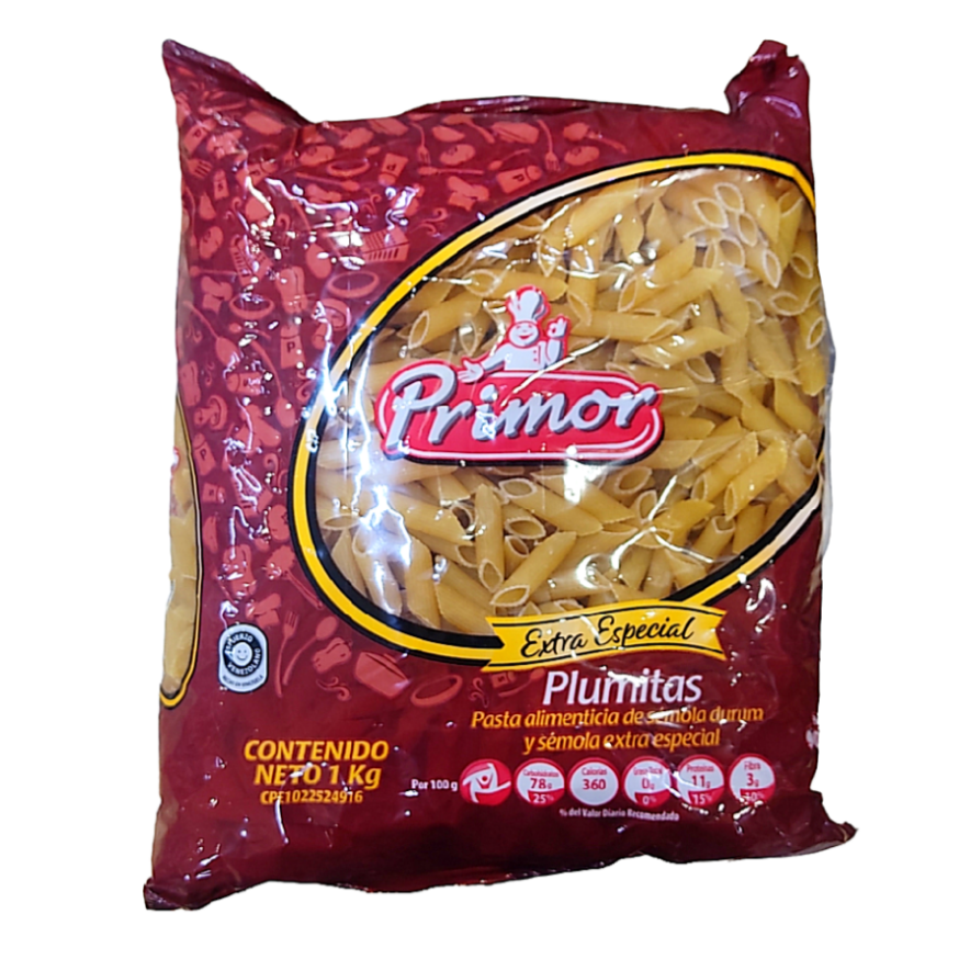 PASTA PRIMOR EXTRA/ESP PLUMITAS 1kg