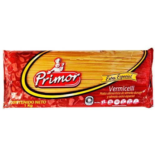 PASTA PRIMOR EXTRA/ESP VERMICELLI 1kg