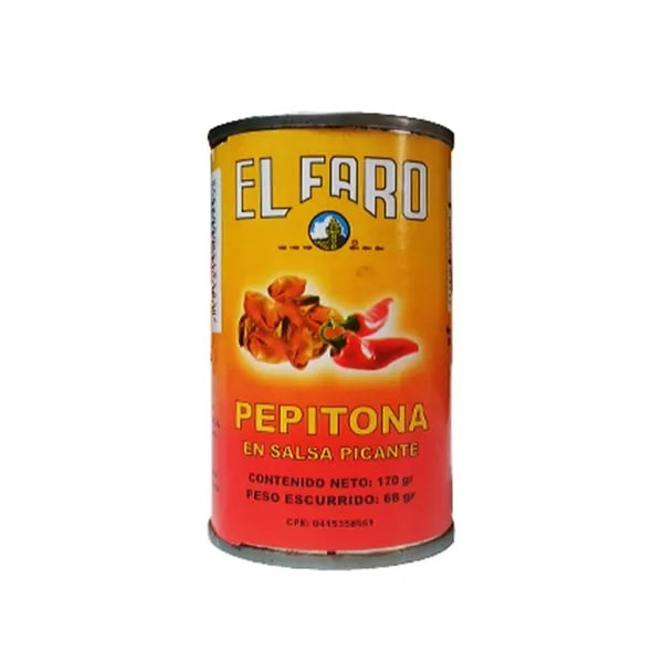 PEPITONA EN SALSA PICANTE 170G EL FARO