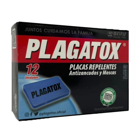 PLACAS REPELENTES 12und PLAGATOX