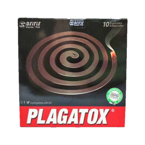 PLAGATOX ESPIRALES 10und NEGRO