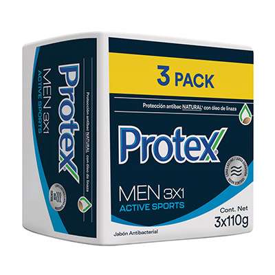 PROTEX JABON 3x110g MEN ACTIVE SPORT