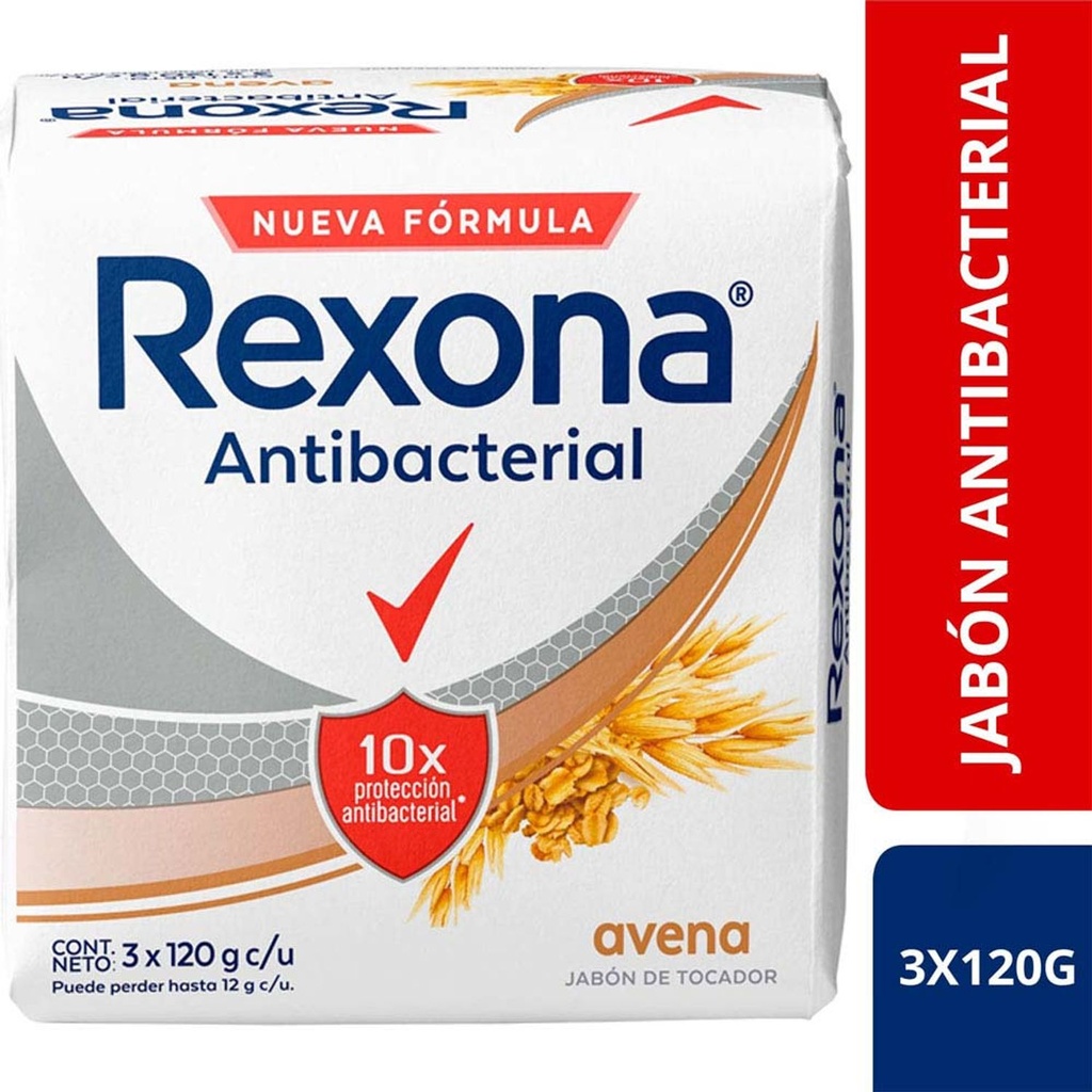 REXONA JABON AVENA 3x125g