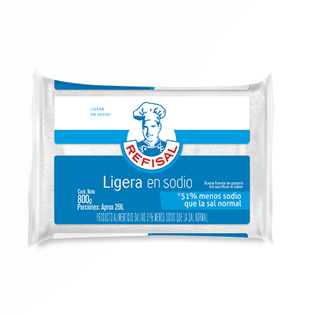 SAL LIGERA EN SODIO REFISAL 800g