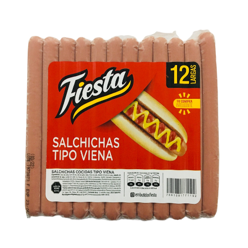 SALCHICHAS VIENA FIESTA LARGA 12und