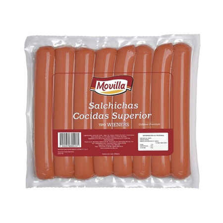 SALCHICHAS WIENERS 250G MOVILLA